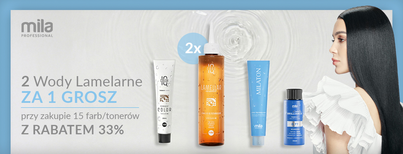 MILA PRO 2026: KOLORYZACJA+WODA LAMELARNA