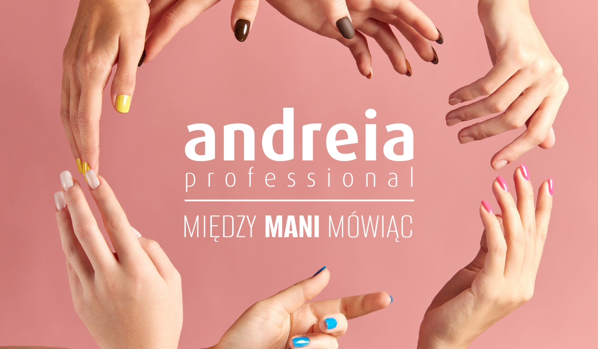 Paznokcie pomalowane produktami Andreia Professional