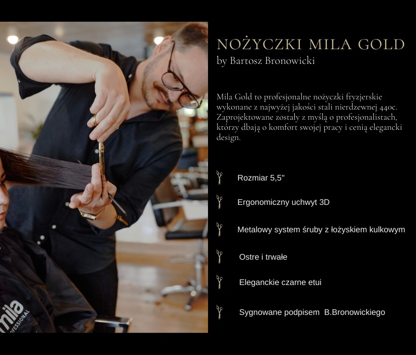 Nożyczki Mila Gold by Bartosz Bronowicki
